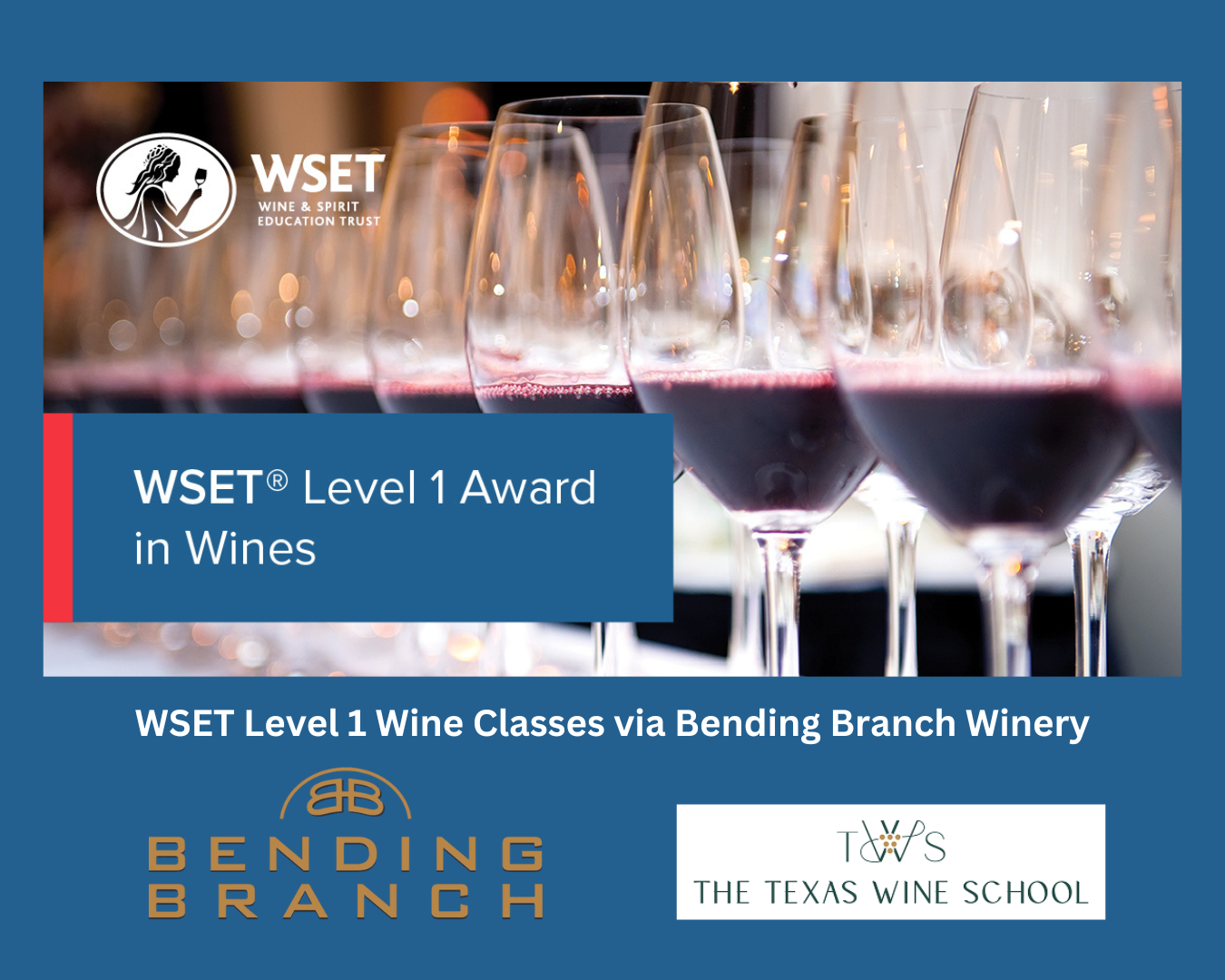 WSET Level 1 Award in Wines: Bending Branch Winery